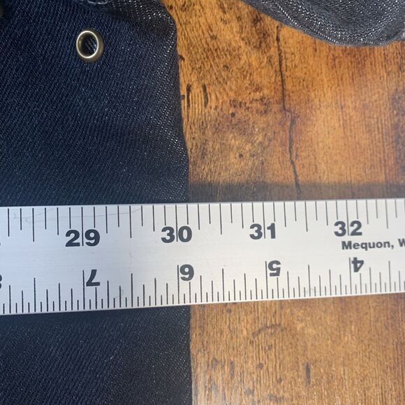 VINTAGE DON (3XL) Blsck‎ w/ White Stripes ~ Embroidered DON Logo Black Gray Jean - Picture 6 of 6